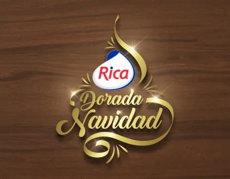 Key visual from Grupo Rica's Dorada Navidad campaign