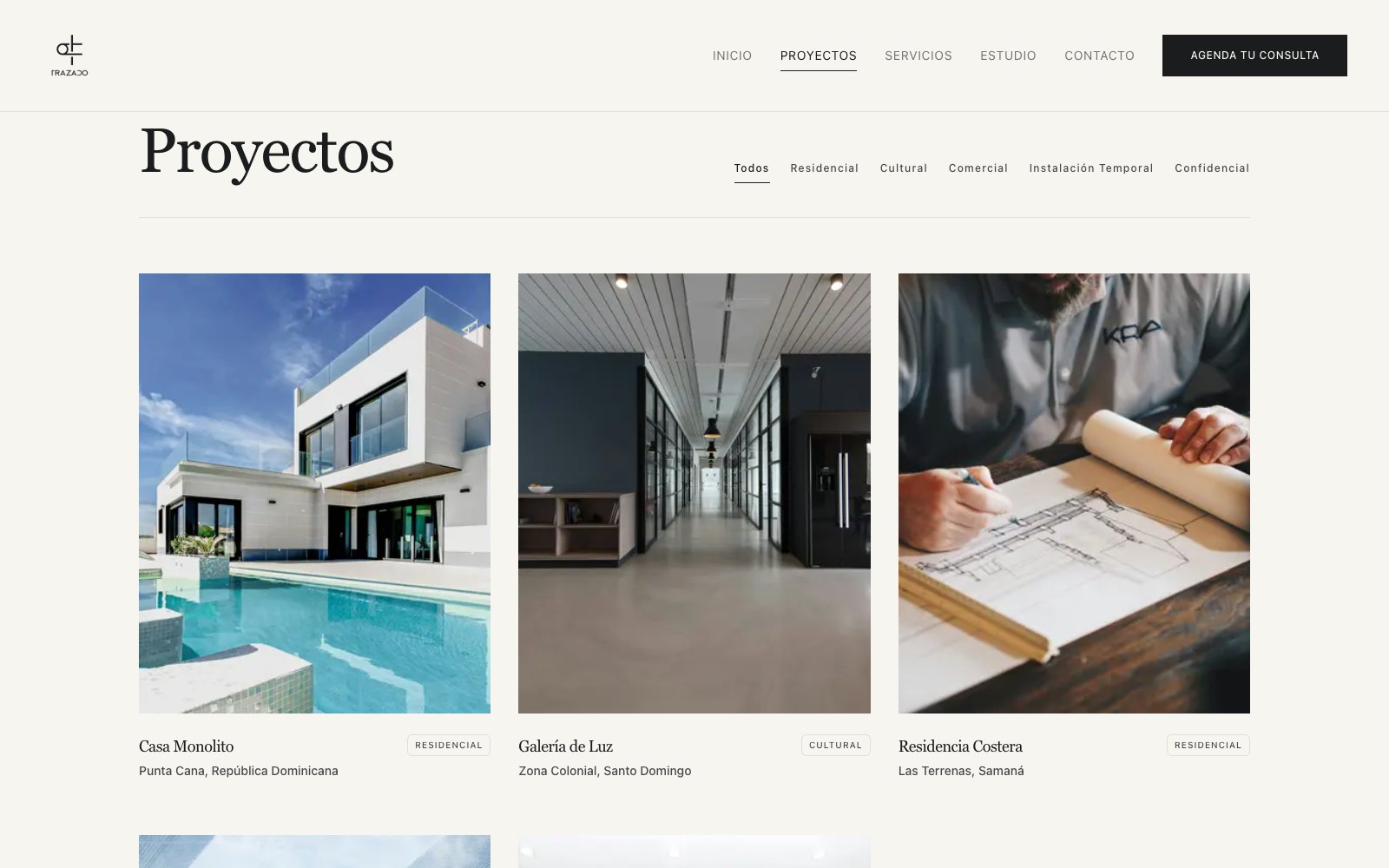 Sitio web de Trazado en escritorio